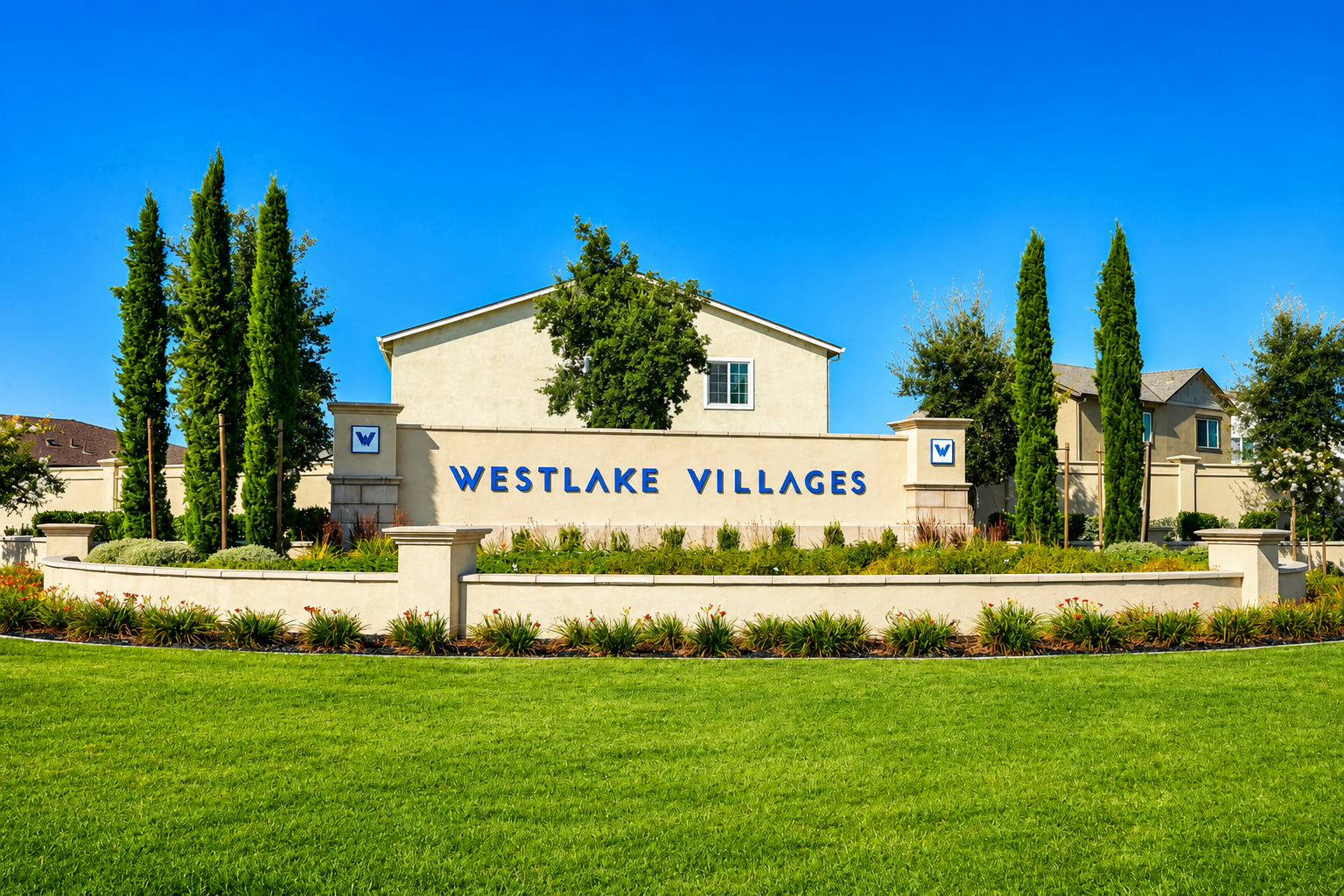 Westlake Villages community entry monument